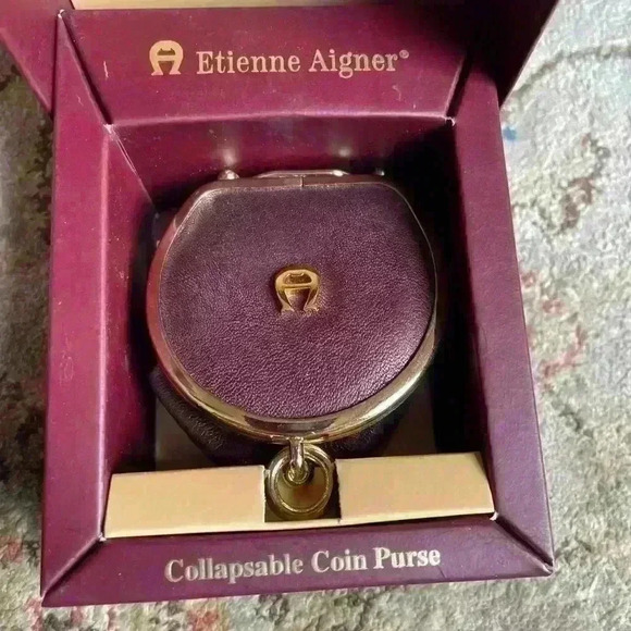 1999 - vintage Etienne Aigner collapsible coin purse